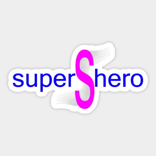 Female Superhero Sticker